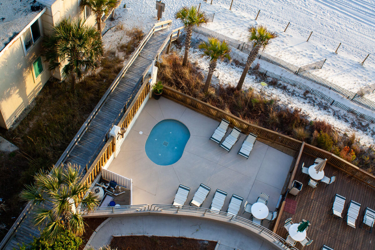 A hot tub in Panama City Beach, Florida