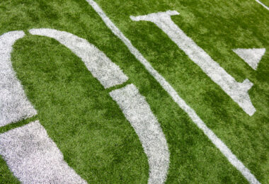 The field at the now demolished Metrodome in Minneapolis.