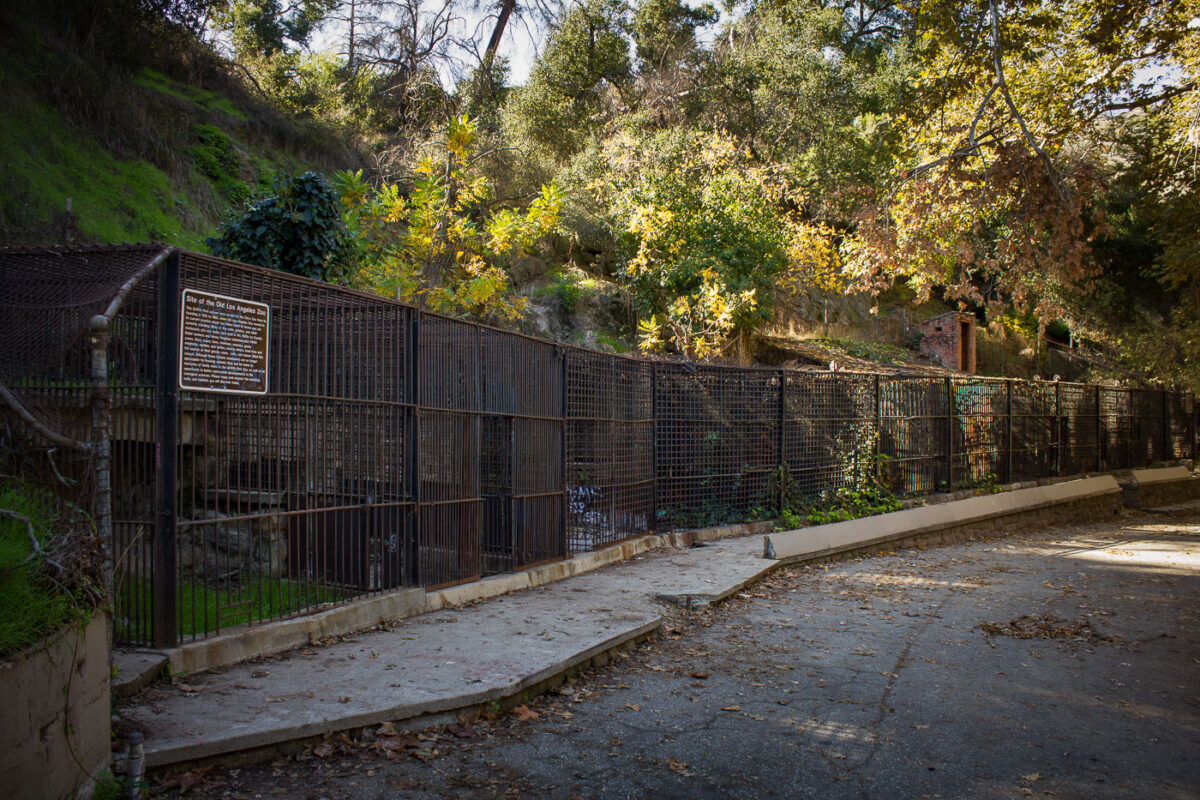 Operating from 1912 to 1965, the Los Angeles Zoo once held bears, lions, monkeys, macaws, goats, elaphants, reptiles and turtles. The animals were moved to a new zoo when this location was closed.