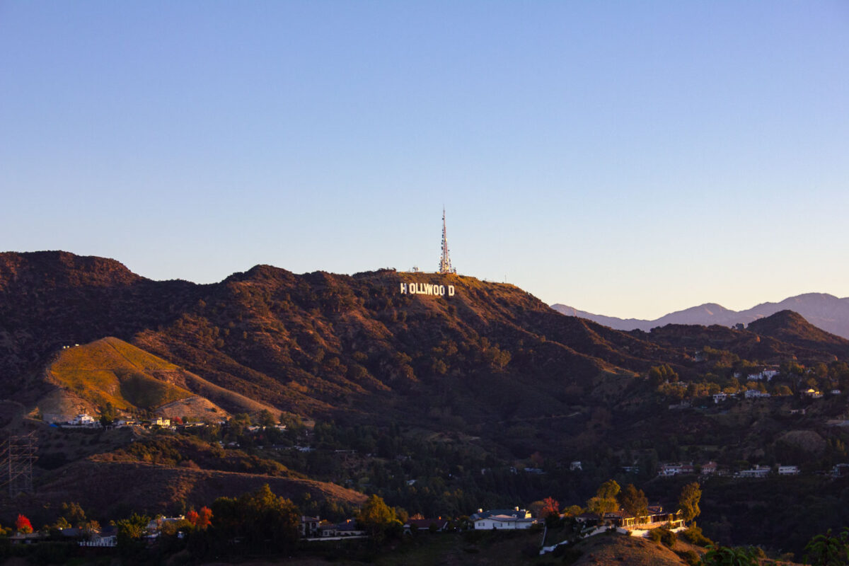 The Hollywood Sign in Los Angeles California.