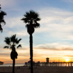 Sunset in Huntington Beach, California