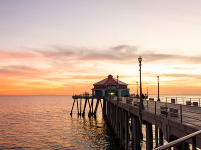 Ruby's Diner at the End of Huntington Beach Pier