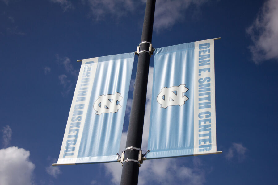 Dean E. Smith Center Carolina Basketball Banners, UNC
