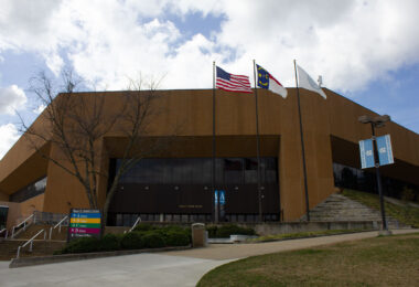 Dean Smith Center on the University of Carolina campus.