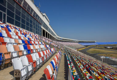 Seating at Charlotte Motor Speedway.