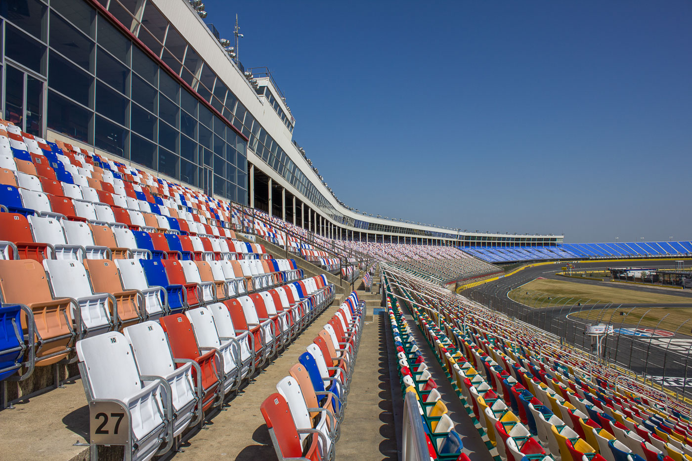 Seats at Charlotte Motor Speedway