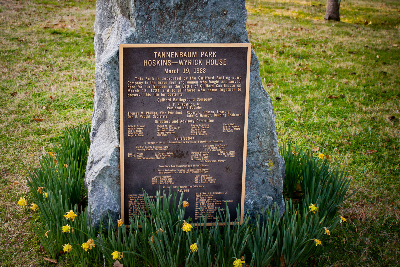 Tannenbaum Park in Greensboro North Carolina