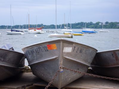 Rental Boats Chained Up at Bde Maka Ska