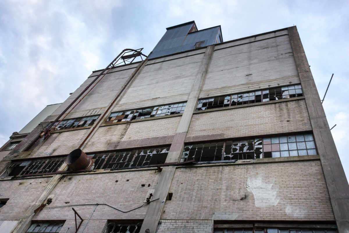 Inside the long abandoned Fruen Mill in Minneapolis, Minnesota.
