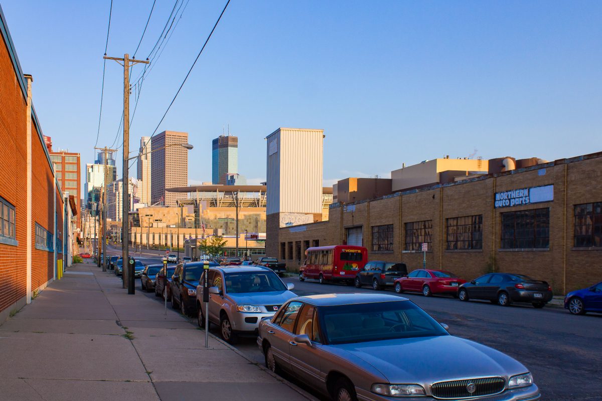 N 5th Street before demolition of Northern Auto Parts