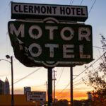 Hotel Clermont sign in Atlanta, Georgia.