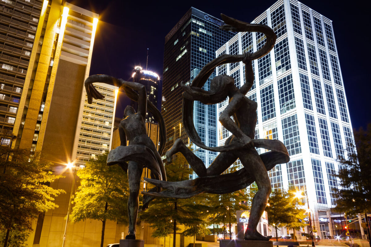 A sculpture in Atlanta, Georgia.