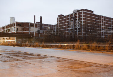 Brach's Candy Factory in Cicero Chicago Illinois. The massive factory was demolished and replaced with a parking lot for trucks.