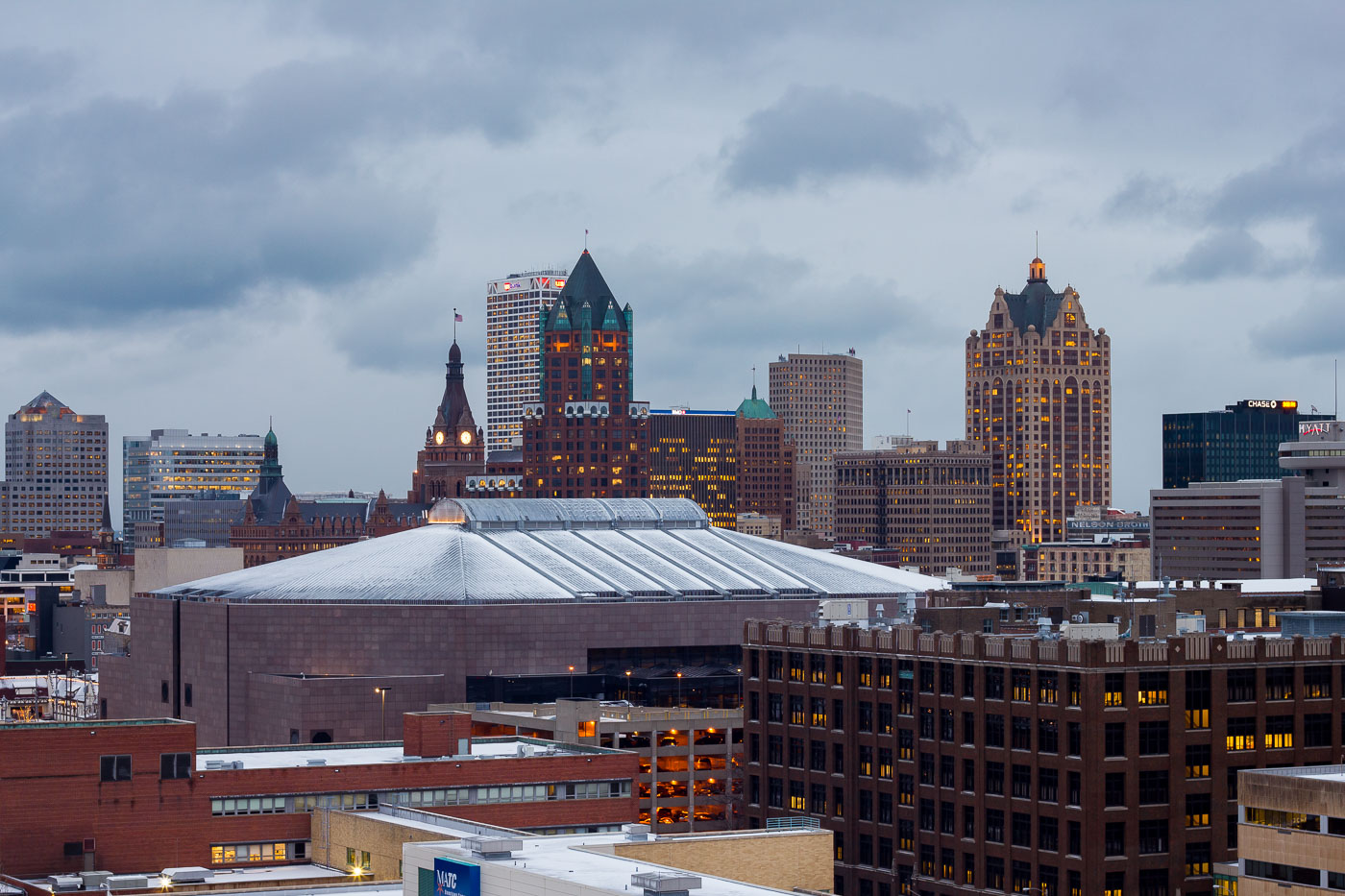 Downtown Milwaukee Skyline in 2013