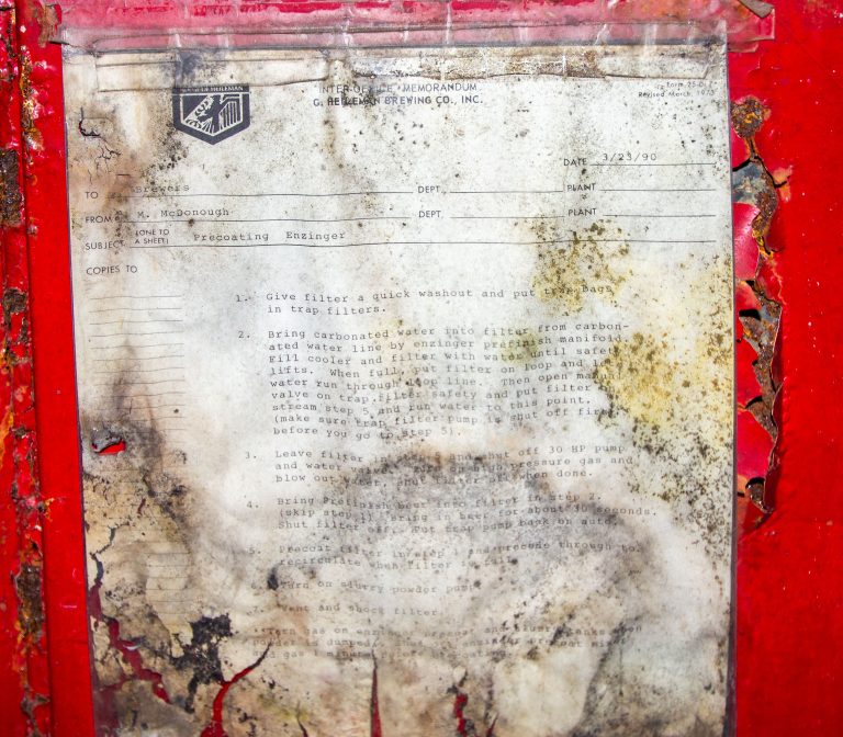 G. Heileman Brewing Co. Memo, Schmidt Brewery, St. Paul 3 Weathered inter-office memorandum from G. Beleeman Brewing Company dated March 25, 1990, with handwritten annotations and
