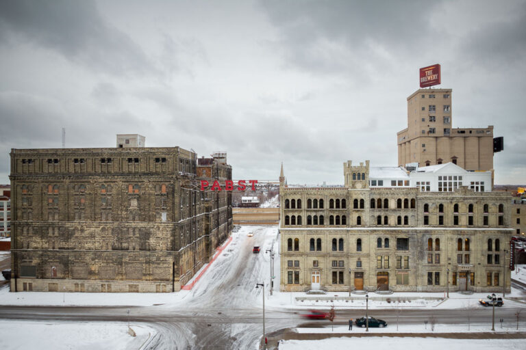 Pabst Brewery Buildings in Milwaukee 3 Historic Pabst Brewery in Milwaukee, Wisconsin.