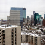 The view from the Hyatt Hotel in Downtown Minneapolis.