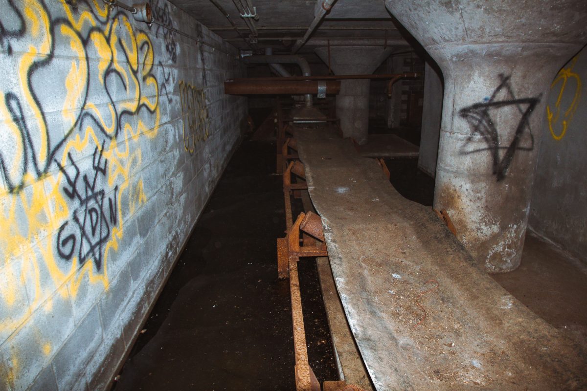 Inside the long abandoned Fruen Mill in Minneapolis, Minnesota.