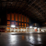 Inside the Minneapolis Armory before it was renovated into a concert venue.