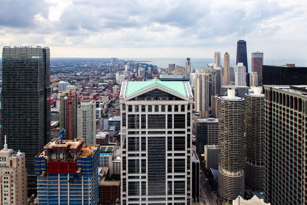 Chicago Architecture and Lake Michigan