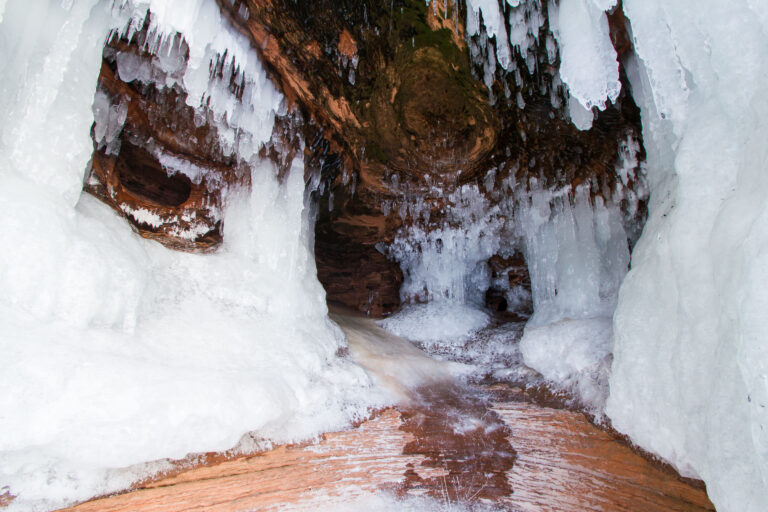 Apostle Islands Ice Formations, February 2014 1 Ice formations in a cave along the shore of Lake Superior at Apostle Islands National Lakeshore, Wisconsin, February 2014.