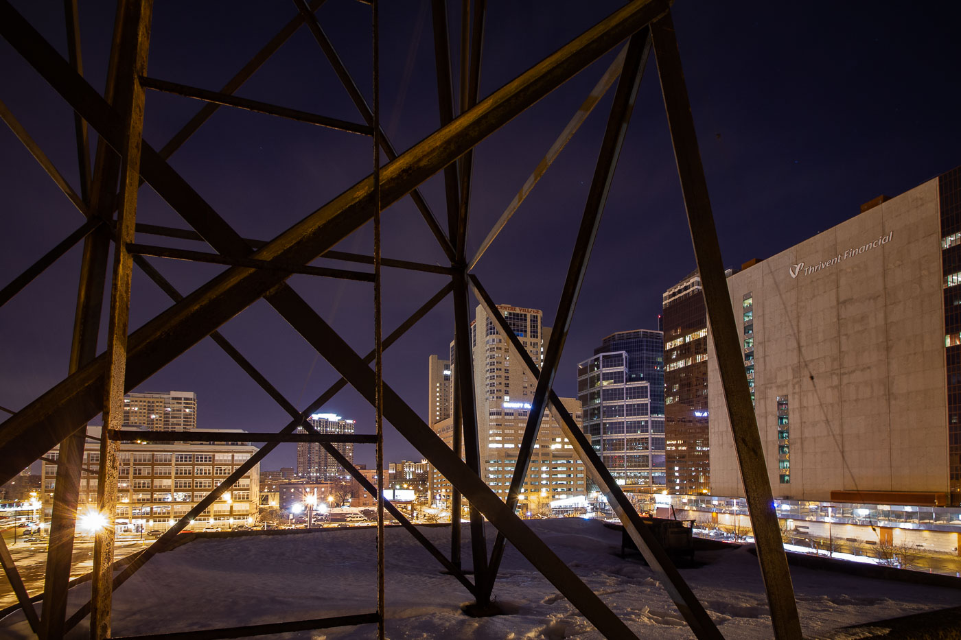 Rooftop of the Armory in Downtown Minneapolis in February 2014