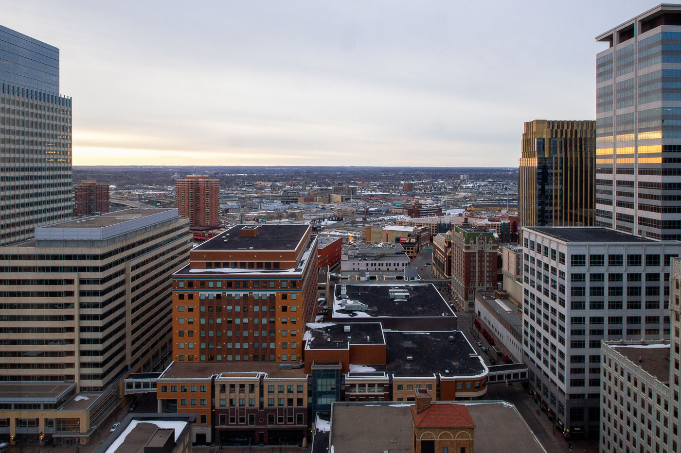 Downtown Minneapolis from Marquette Ave in 2014