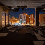 Demolition of the Star Tribune building in downtown Minneapolis.