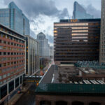 Downtown Minneapolis looking towards the former TCF Bank Building.