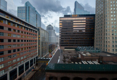 Downtown Minneapolis looking towards the former TCF Bank Building.