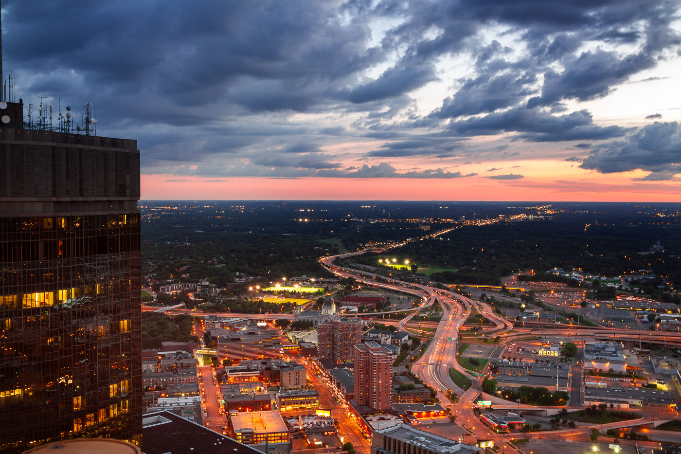 Interstates 394 and 94 in Downtown Minneapolis