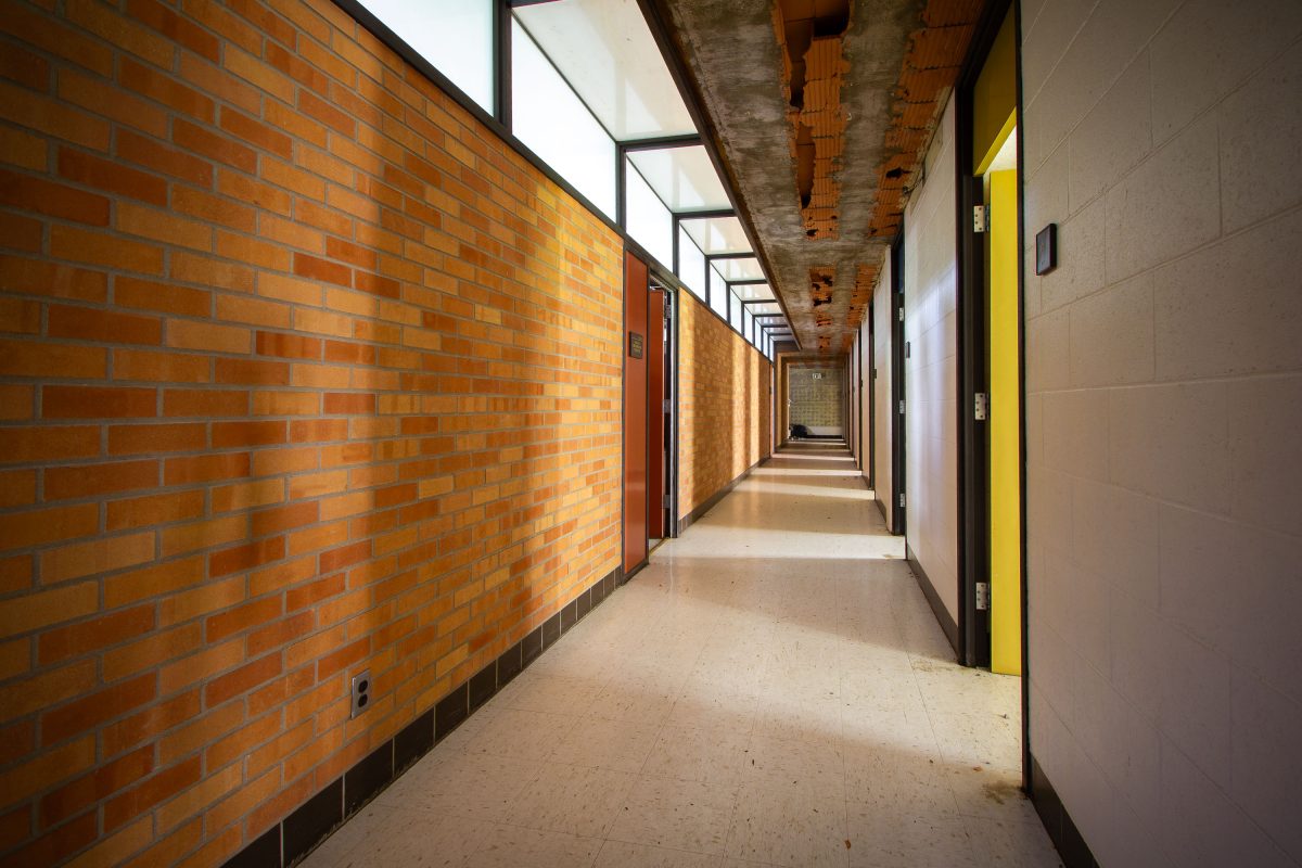 Patient Room Corridor, Fergus Falls Kirkbride Building, Minnesota