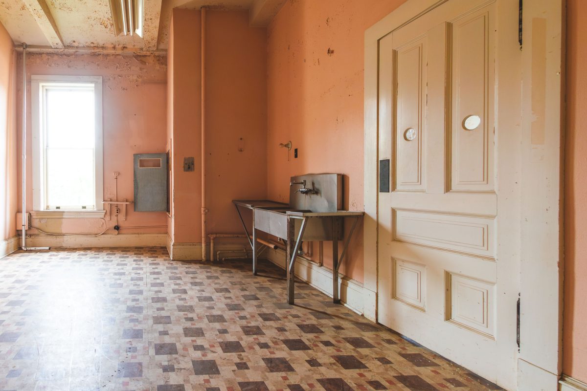Utility Sink Room, Fergus Falls Kirkbride Building, Minnesota