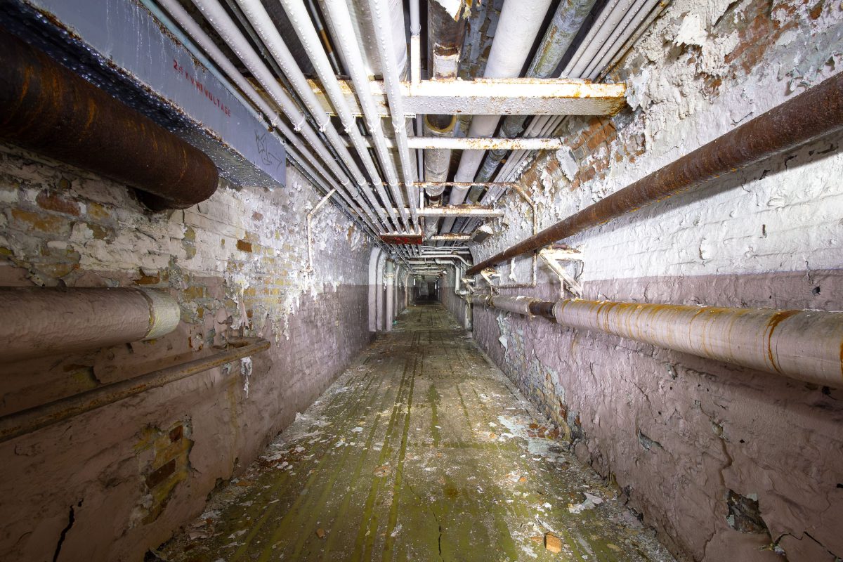 Utility Tunnel, Fergus Falls Kirkbride Building, Minnesota