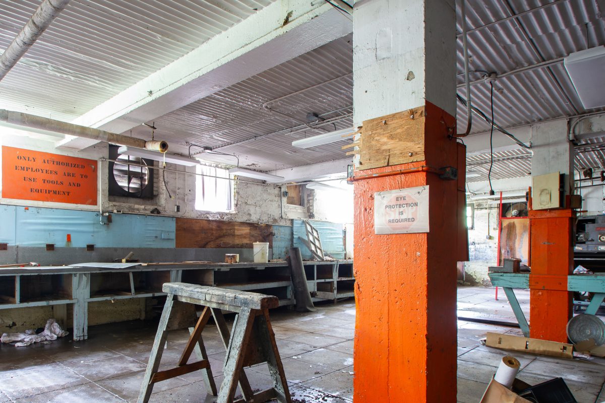 Workshop Interior, Fergus Falls Kirkbride Building, Minnesota