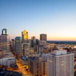 Downtown Minneapolis Skyline during Sunset 2017