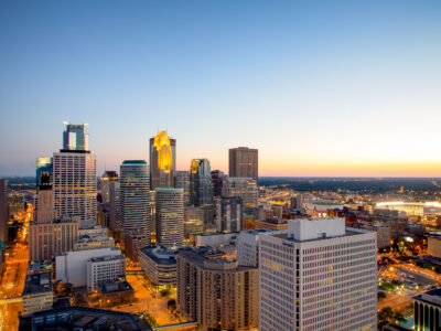 Minneapolis Downtown Skyline at Dusk 2017