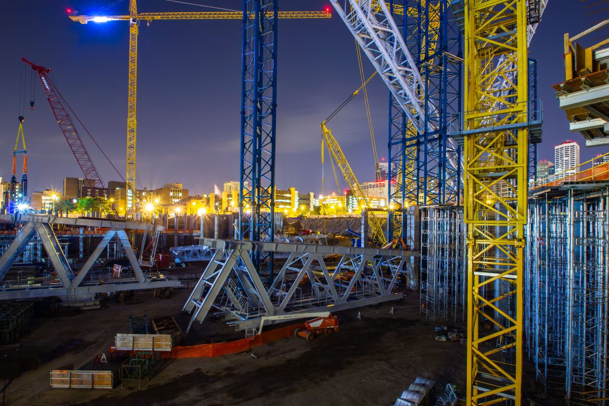 US Bank Stadium Under Construction, September 2014