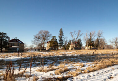 Winter at Fort Snelling in Minneapolis.
