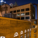 Small skyways at the Minneapolis Grain Exchange in downtown Minneapolis.