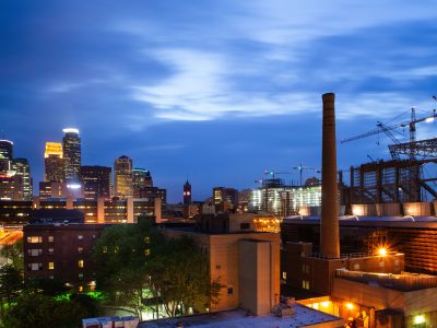 US Bank Stadium Construction, Downtown Minneapolis