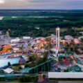 Valleyfair amusement park in Shakopee, Minnesota. The amusement park owned by Cedar Fair opened in 1976.