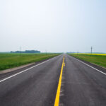 Highway 17 near Starkweather, North Dakota.