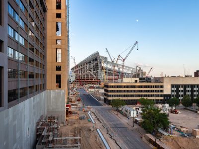 US Bank Stadium Construction, Minneapolis, July 2015