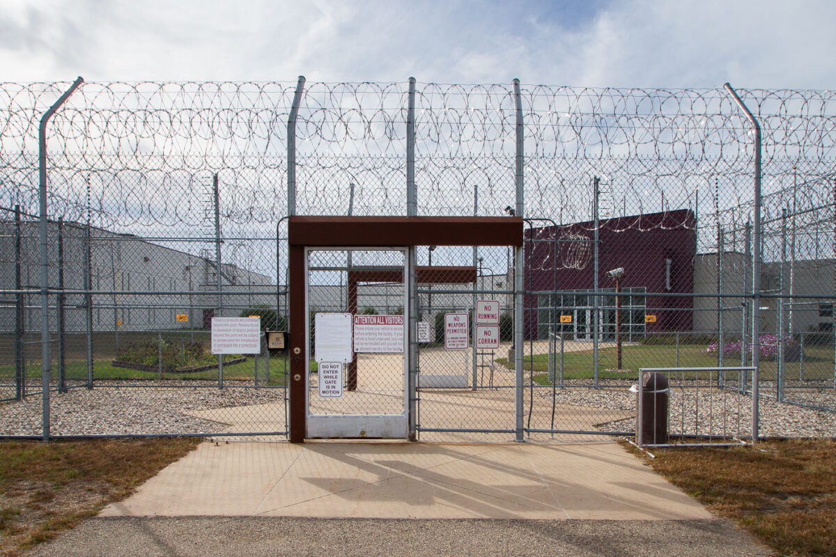 Front gate at Prairie Correctional Facility Appleton Minnesota