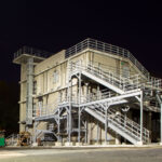 A firefighting training facility in Burnsville, Minnesota.