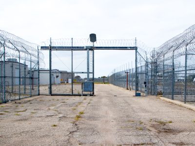 Security Gate at the Prairie Correctional Facility in Appleton