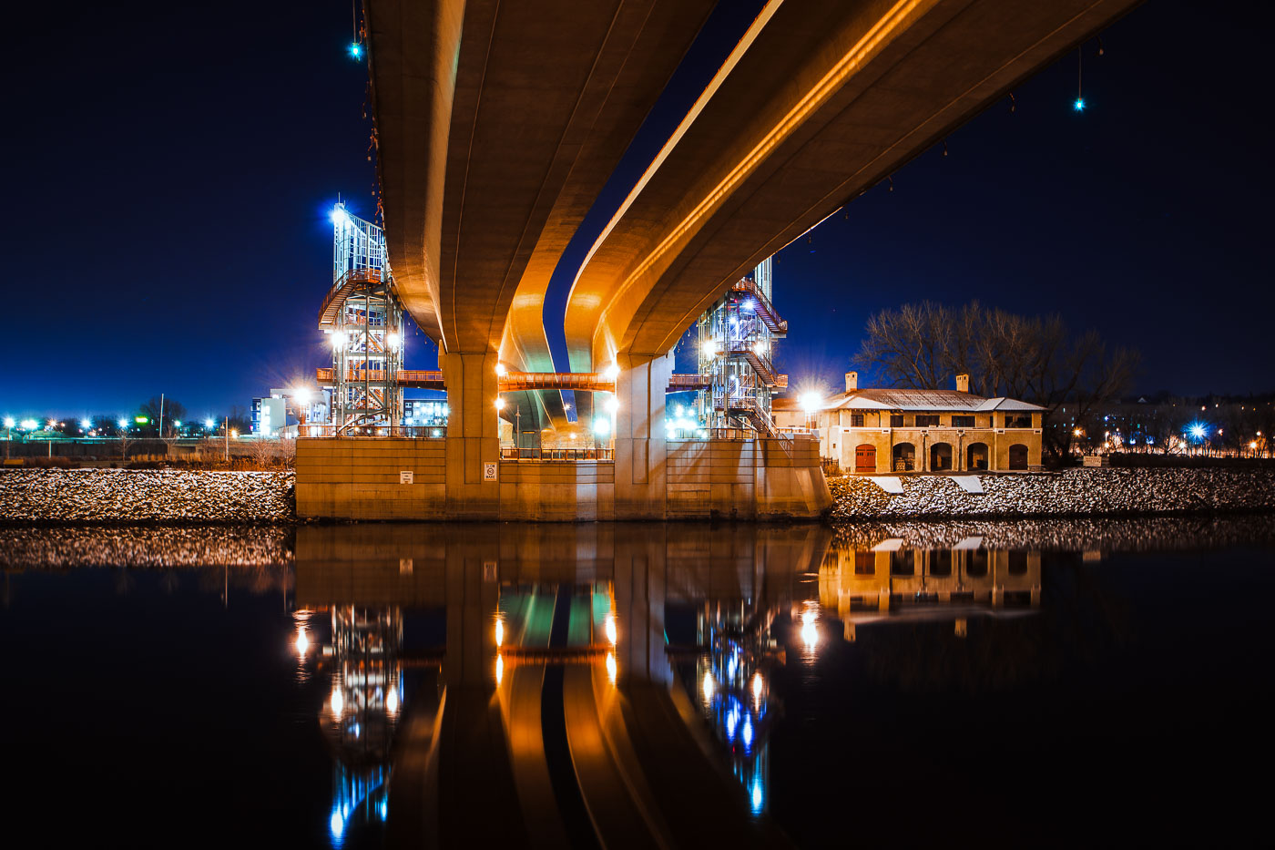 Wabasha Street Bridge Reflections