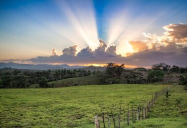 Sunset in El Seibo, Dominican Republic