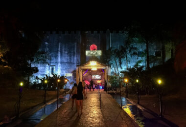 Imagine Nightclub in Punta Cana. The club resembles an underground cave.